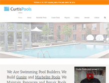 Tablet Screenshot of curtispools.co.za